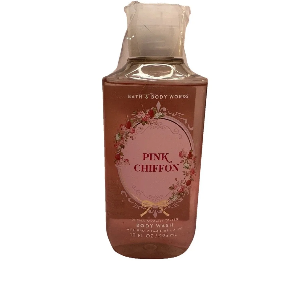 Bath and Body Works Pink Chiffon Shower Gel 10 Oz New Discontinued Retired Scent - Picture 2 of 2